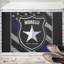 NAMEパーソナライズされた警察官の保安官の警察旗