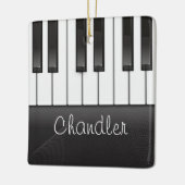 NAMEピアニストパーソナライズされたピアノ鍵音楽先生 セラミックオーナメント (左)
