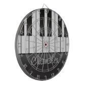 NAMEピアニストパーソナライズされたピアノ鍵音楽先生 ダーツボード (正面左)