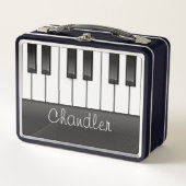 NAMEピアニストパーソナライズされたピアノ鍵音楽先生 メタルランチボックス (正面)