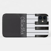 NAMEピアニストパーソナライズされたピアノ鍵音楽先生 Case-Mate iPhoneケース (裏面(横))