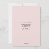 Name はっきりした Serifの卒業招待状 案内状 (裏面)