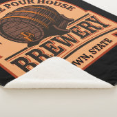 NAME パーソナライズされた Old Oak Barrel Beer Keg Brewery シェルパブランケット (3/4)