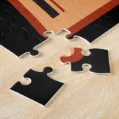 NAME パーソナライズされた Old Oak Barrel Beer Keg Brewery ジグソーパズル (側面)