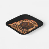 NAME パーソナライズされた Old Oak Barrel Beer Keg Brewery ペーパープレート (傾斜あり)