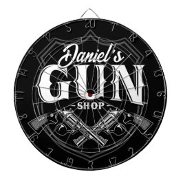 NAME パーソナライズされた Old Revolvers Gun Shop銃器 ダーツボード