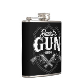 NAME パーソナライズされた Old Revolvers Gun Shop銃器 フラスク (右)