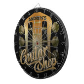 NAME パーソナライズされた Rock Music Guitar Shopミュージシャン ダーツボード (正面右)