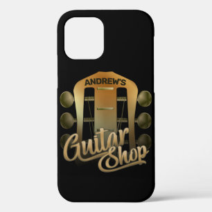 NAME パーソナライズされた Rock Music Guitar Shopミュージシャン iPhone 12ケース