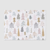 Name, 3pc Tissue Paper Rustic Winter Holiday Trees 薄葉紙 (正面)