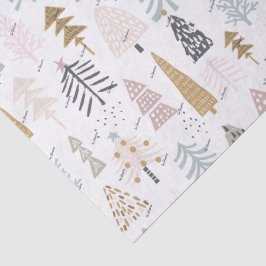 Name, 3pc Tissue Paper Rustic Winter Holiday Trees 薄葉紙