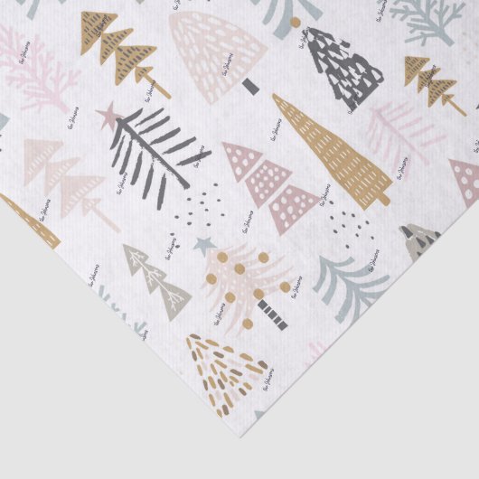 Name, 3pc Tissue Paper Rustic Winter Holiday Trees 薄葉紙 (詳細)