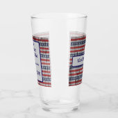 Name America 1776-2026 Red Stripes Blue Stars Pint タンブラーグラス (左)