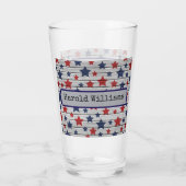 Name, America Celebrating 250 years 1776-2026 Pint タンブラーグラス (裏面)