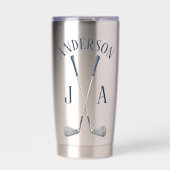 Name And Initials Monogrammed  保温保冷タンブラー (正面)