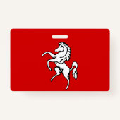 Name Badge with flag of Kent county, England バッジ (裏面)
