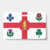 Name Badge with flag of Montreal バッジ (裏面)