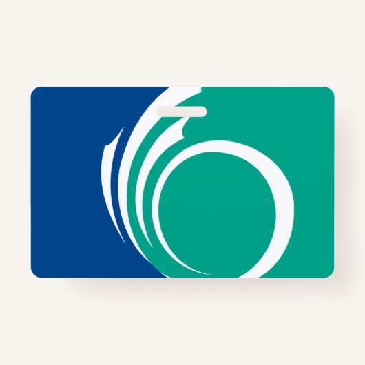 Name Badge with flag of Ottawa, Canada バッジ (正面)