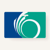 Name Badge with flag of Ottawa, Canada バッジ (裏面)