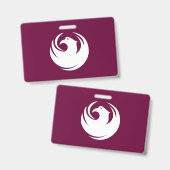 Name Badge with flag of Phoenix City バッジ (正面＆裏面)