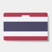 Name Badge with flag of Thailand バッジ (裏面)