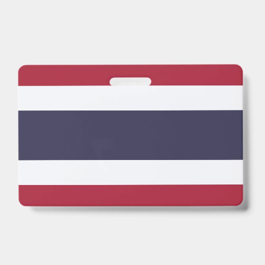 Name Badge with flag of Thailand バッジ (表面)