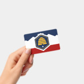 Name Badge with flag of Utah, USA バッジ (Handheld)