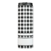 Name Black & White Buffalo Check 12oz タンブラー (裏面)