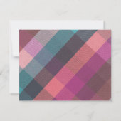 Name || Brightly Colored Woven Fabric Frame ノートカード (裏面)