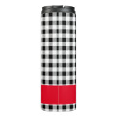Name Buffalo Check Red Accent 12oz Thermal Tumbler タンブラー (裏面)