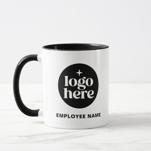 Name Business Branding Custom Employee Logo マグカップ (左)