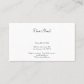 Name Cards Classical design 名刺 (裏面)