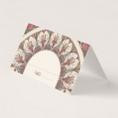 Name Cards Wedding Table Vintage Art Nouveau (正面)