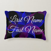 Name Change 3D To 2D Geometric Accent Pillow アクセントクッション (裏面)