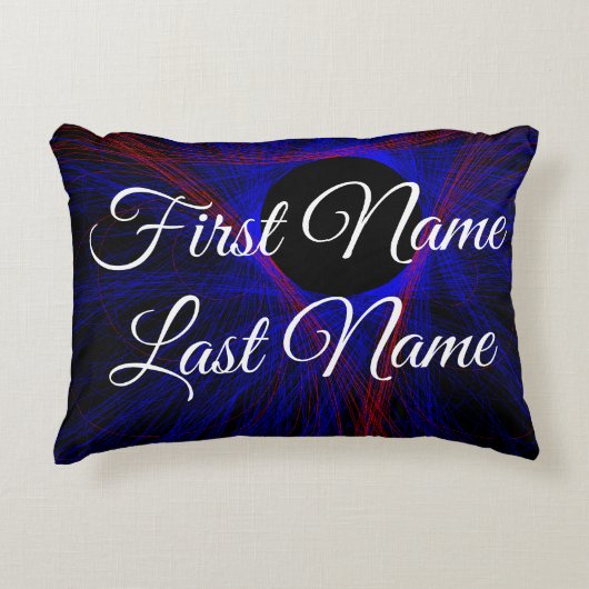 Name Change Geometric Triangle Accent Pillow アクセントクッション (正面)