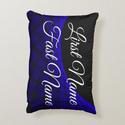 Name Change Space Carpet Geometric Accent Pillow アクセントクッション (裏面(縦))