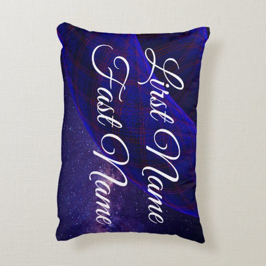 Name Change Space Donuts Geometric Accent Pillow アクセントクッション (裏面(縦))