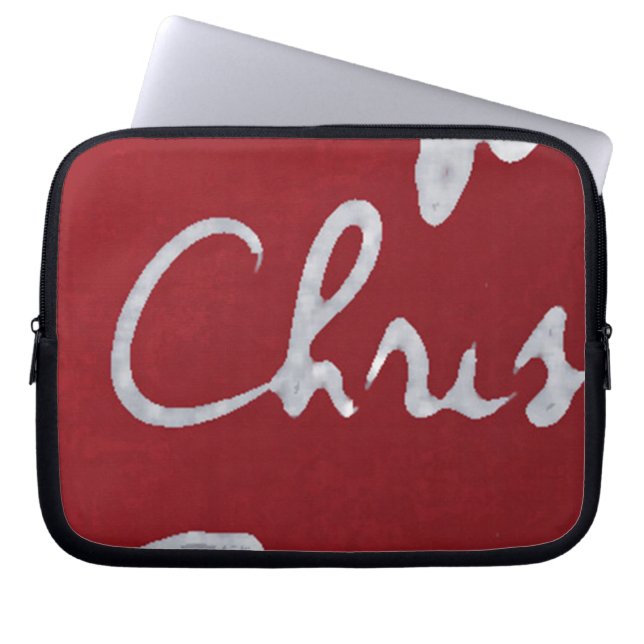 Name_CHRIS_funda_10 ラップトップスリーブ (正面)