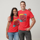 Name Colorful 90s Cassetteape Design retro Tシャツ (ユニセックス)