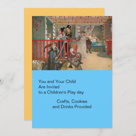 Name Day at the Storage House 招待状 (正面/裏面)