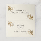 [Name] Family Reserved Seating Memorial Funeral  プレイスカード (外部開封)