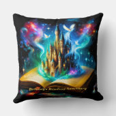 Name, Fantasy Castle Book Novel Reading Sanctuary クッション (裏面)