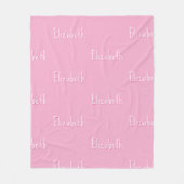 Name Fleece Blanket Personalized Custom Kids Gift  フリースブランケット (正面)