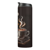 Name Fueled By Coffee & Books タンブラー (回転右)