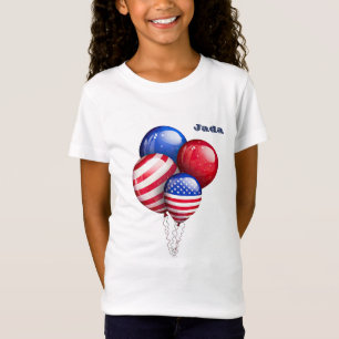 Name Girl'sの「星とストライプのバルーン」 Tシャツ