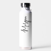 Name Handスクリプトバチェロレッテブライダルパーティ ウォーターボトル (左面)
