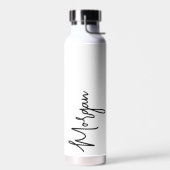 Name Handスクリプトバチェロレッテブライダルパーティ ウォーターボトル (左面)