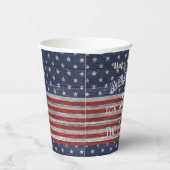 Name || Happy Birthday America 250 Years Flag 紙コップ (右)