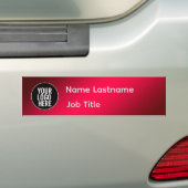 Name Job Title Sticker バンパーステッカー (車上)