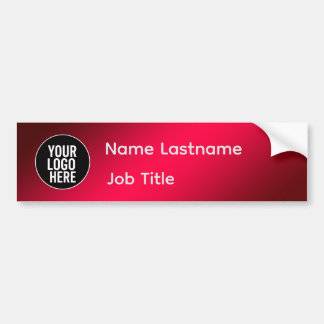 Name Job Title Sticker バンパーステッカー